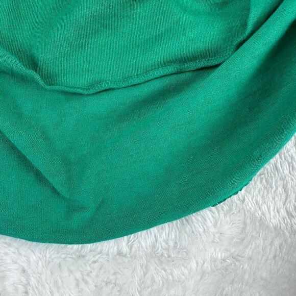 Gap Women's M Cinch Chest Slip Dress Green Cream Leaf Print Fairycore Coquette - Picture 4 of 9